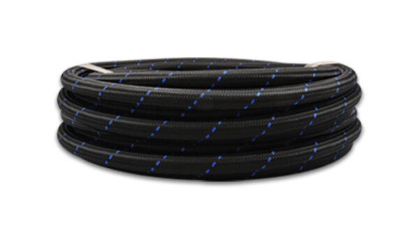 20ft Roll -10 Black Blue Nylon Braided Flex Hose